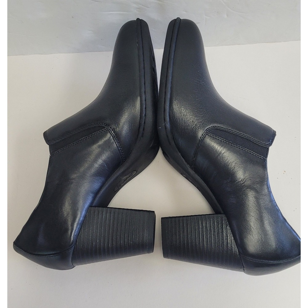 B.Ø.C. Børn Concepts Slip On Loafer-Style Heels Black Leather‎ Size US 11 EU 43 - Picture 6 of 10